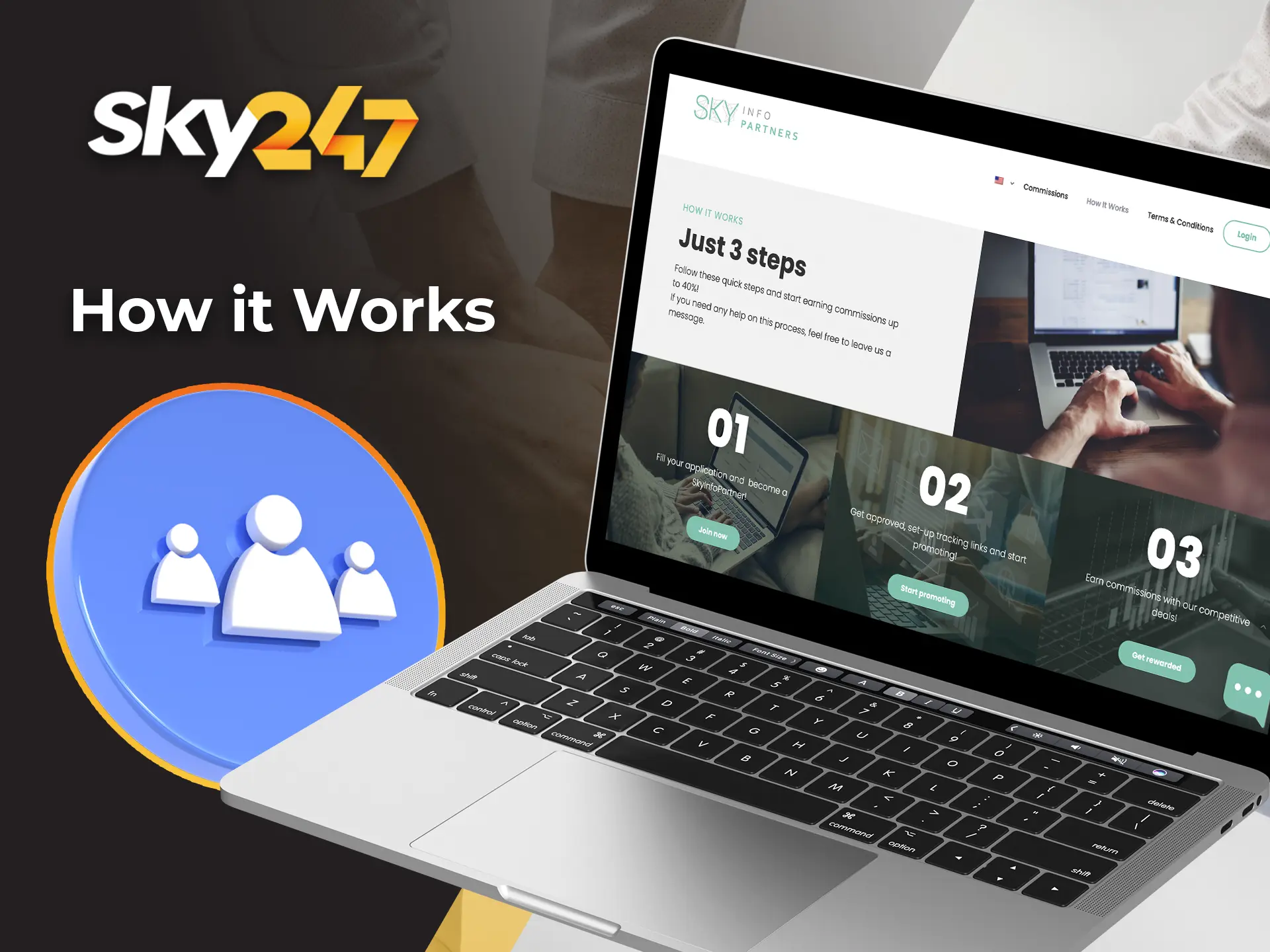 Read the main aspects and find out how the affiliate programme works at Sky247 Casino.